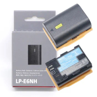 LP-E6NH 2130mAh Camera Battery For Canon EOS R R5 R6 5D Mark IV III 5DS R 6D Mark II 7D Mark II 90D 80D LC-E6E Battery Charger