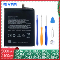 SIYAA Battery For Xiaomi BN45 BN41 BN44 BN4A BN31 BN42 BM3E BN48 BM3B BM39 BM47 BN47 BM3L BM3M BN35 BM3D BP40 BM3J BP41 Bateria