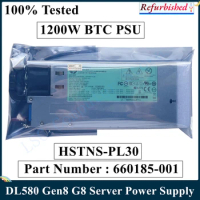 LSC Refurbished 1200W ETH PSU For HP DL580 Gen8 G8 Server Power Supply HSTNS-PL30 643956-201 643933-001 660185-001 Fast Ship