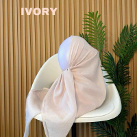 Mazaya Hijab Segiempat Paris Jadul warna Ivory SEGI EMPAT