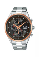 ALBA PHILIPPINES Dark Grey Dial Stainless Steel AM3424X1 Chronograph Watch