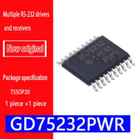 5pcs Brand-new original spot GD75232 GD75232PWR TSSOP20 USB to 232 serial port chip Multiple RS-232 drivers and receivers