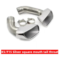 Exhaust Tip For BMW X5 F15 28i 30i 2014-2018 Stainless Steel Square Muffler Tip Car Exhaust Pipe X series Tailpipe