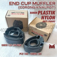 MOSCOW CORONG KNALPOT VARIO 125 150 LED NEW END CUP MUFFLER PCX 160 VARIO 160 BAHAN PLASTIK NYLON AN
