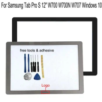Shyueda 100% newFor Samsung Tab Pro S 12" W700 W700N W707 W708 Windows 10Outer Front Glass Panel Touch Screen Digitizer