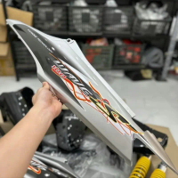 Tem lửa chế xe Wave S 100 full bạc đen- Tem decal 3 lớp Nhãn Dán
