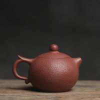 Two Color Artist HandmadeOrange Peel Favorites Kettle Flat Teapot Grapefruit Peel Health Pot For Tea Oolong Tea Ceremony Sets