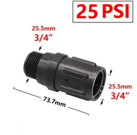 Water Reducing Pressure Regulator 3/4" inch 15psi 20psi 25psi 30psi 45psi Alat Untuk Mengurangi Teka