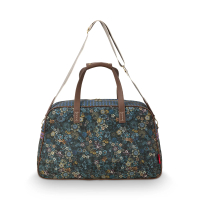 【PIP STUDIO】買一送一★Tutti Flori 旅行袋- Blue(中/包袋+質感化妝收納包)