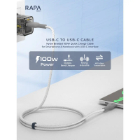 RAPAtech Cable LINE MAX I USB C to USB C 100W - DC2023