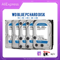 Western Digital WD BLUE 4TB 6TB 3.5" Hard Drive Disk SATA III 5400 RPM 500GB 1T 2TB HD Hard disk For Monitoring Desktop Computer