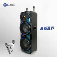 GMC Speaker 898P – Bluetooth Karaoke Speaker dengan 2 x 12" woofer – 400W, USB, SD, AV In, FM Radio,