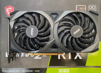 100% Real delivery VGA (การ์ดจอ) MSI GEFORCE RTX 3060 VENTUS 2X 12G OC - 12GB GDDR6  มือสอง ประกันไท