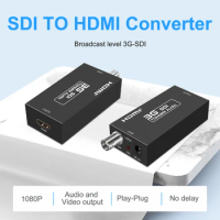 SDI to HDMI ,1080P60hz HD/3G BNC to HDMI Audio Video Adapter Converter for SDI DVD Camera Projector DVR