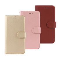 亞古奇 Samsung Note 9 柔軟羊紋二合一可分離式兩用皮套-金粉棕