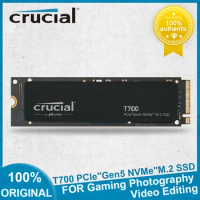 Crucial T700 1TB 2TB 4TB Internal SSD PCIe 5.0 NVMe M.2 SSD PlayStation DirectStorage Enabled Internal Solid State Drive for PC