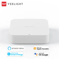 Yeelight Gateway Hub BLE Mesh Smart Home Supports WLAN WiFi Work with Apple Homekit Google Assistant Alexa Samsung SmartThings