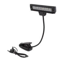 USB Rechargeable Music Stand Light 10 Bright LED,Nightstand Lamp Desk Reading Lamp