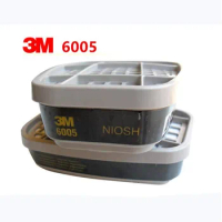 3M 6005 Cartridge Respirator Anti Formaldehyde/Organic Vapor Gas Mask Use With 3M 6200 7502 6800 Mask
