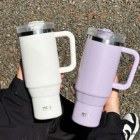 Tyeso 900/1200ML Stainless Steel Insulated Water Bottle Car Coffee Mug Tumbler Thermos Bottle Vacuum Flask Cup Keep Ice and Cold