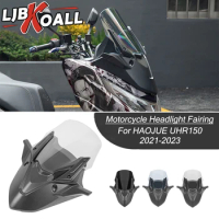 UHR150 Headlight Fairing Windshield Windscreen Screen For HAOJUE UHR 150 2021 2022 2023 Front Headlight Cover Cowl Accessories