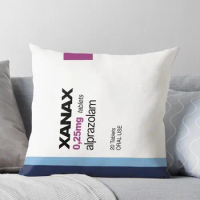 XANAX Throw Pillow Decorative Cushion Pillows Aesthetic