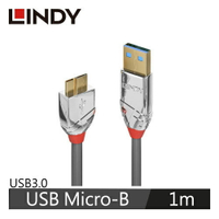 【現折$50 最高回饋3000點】LINDY林帝 CROMO USB3.0 TYPE-A公 TO MICRO-B公 傳輸線 1M
