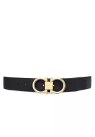 Ferragamo Men's Belt in Black and Cocoa Color Combination 679938 764164 C