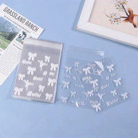 50Pcs Idol Card Sleeves Sweet Ballet Bow Holder untuk poskad foto foto kad foto kad foto