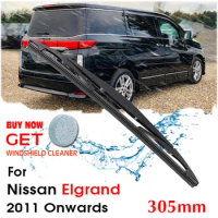 Car Wiper Blade Rear Back Window Windscreen Windshield Wipers For Nissan Elgrand Hatchback 305 mm 2011 Onwards Auto Accessories