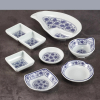 Bát Melamine Nhựa Sứ Trắng Xanh Bát Nhỏ Giả Sứ Khách Sạn Nhà Hàng Bát Cơm Bát Canh Bát Cháo Nồi Lẩu 