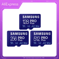 SAMSUNG PRO Plus Micro SD Card Memory Card 128GB 256GB 512GB 160MB/s C10 U3 V30 Micro SD SDXC for Camera Drone Smartphone