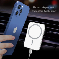 Magnetic Car Holder for Magsafe iPhone 12 13 14 Pro Max Accessories 15w Fast Qi Wireless Charging Mount Smartphone Charger