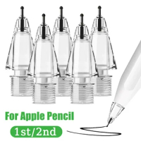 For Apple Pencil 1/2 Pencil Tips Replacement Stylus Pen Nib Clear Precise Control Pencil Tip Cover for Apple Pencil Spare Nib