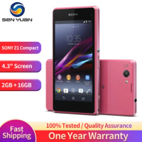 Original Sony Xperia Z1 Compact D5503 Unlocked 3G/4G Android Quad-Core 2GB RAM 4.3" 20.7MP WIFI GPS 16GB Storage Mobile Phone