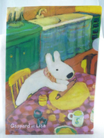 【震撼精品百貨】Gaspard et Lisa 麗莎和卡斯柏  A4 L夾/文件夾-黃#93927 震撼日式精品百貨