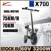 Portable 2 Wheel Electric Scooter with Finger Throttle X700 Max Load 160KG 10inch Pneumatic Street Tires Escooters for Adults