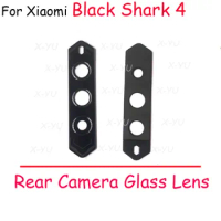 2PCS For Xiaomi Black Shark 2 3 3S 4 4S 5 RS Pro Rear Camera Glass Lens Cover With Adhesive Sticker Repair Parts