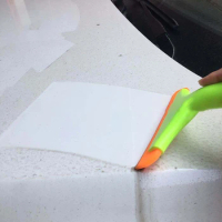 Super Soft Silicone Scraper Non-scratch Long Handle Automatic Water Scraper Handy Squeegee Window Glass Wipe Car Home Clean Tool