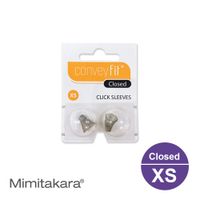 Mimitakara耳寶 Conveyfit ★ Click sleeves closed 耳塞 [C1/I1助聽器專用] [佩戴舒適] [多種尺寸]