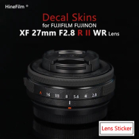 Fuji XF27 F2.8 II Lens Premium Decal Skin for FUJIFILM Fujinon XF27mm F2.8 RII WR Lens Protector Anti-scratch Cover Film Sticker