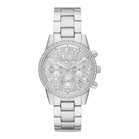 MICHAEL KORS [CLEARANCE JAN] Jam Tangan Wanita Michael Kors Ritz MK7301 Chronograph Silver Dial Stai