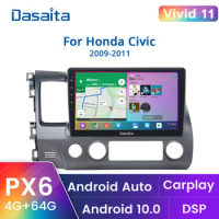 Android 10 2din Car Radio Multimedia Video Player for Honda Civic 2009 2010 2011 with Android 10.0 GPS 1 Din Carplay 1280*720