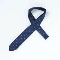Dasi HUGO BOSS POLKADOT SILK BLEND NAVY TIE 100% ORIGINAL