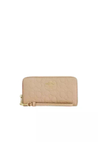 COACH Coach Long Zip Around Wallet In Oat CCL35
