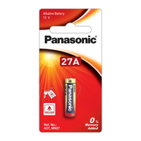 ถ่านอัลคาไลน์ 12V Panasonic LRV27A/1BPA สีแดง