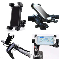 Qicycle E-Bike Scooter Mobile Phone Stand Holder for Xiaomi M365 Pro 2 Mi Electric Scooter, 3.5-7 Universal Phone Bracket Stents