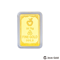 JoveGold漾金飾 守護平安黃金條塊 - 伍台錢