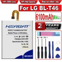 HSABAT 6100mAh BL-T46 High Capacity Mobile Phone Battery for LG V60 V60 ThinQ LMV600VM YHINQ 5
