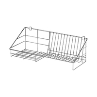KASSA HOME ที่คว่ำจานสเตนเลสแบบติดผนัง Dylan  รุ่น KS-106-WD71 ขนาด 60 ซม. สีเงิน